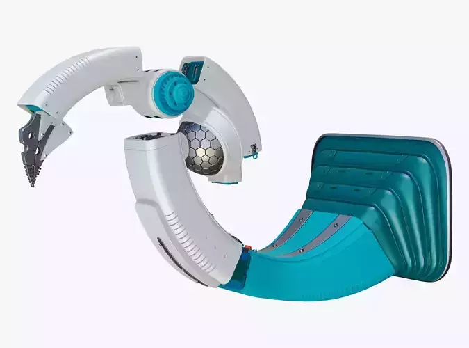 SciFi Medical Robotic Arm Manipulator M1 3D model