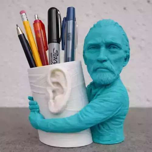 Desk organizer inspired by Van Gogh
