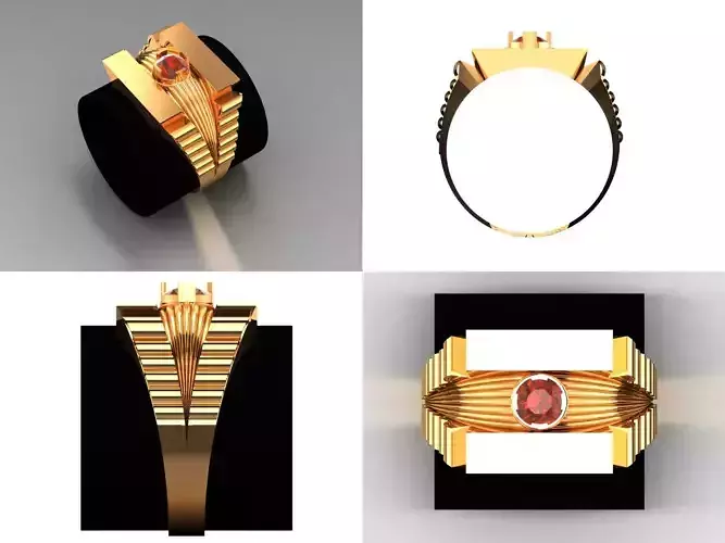 Mens Diamond Ring  3