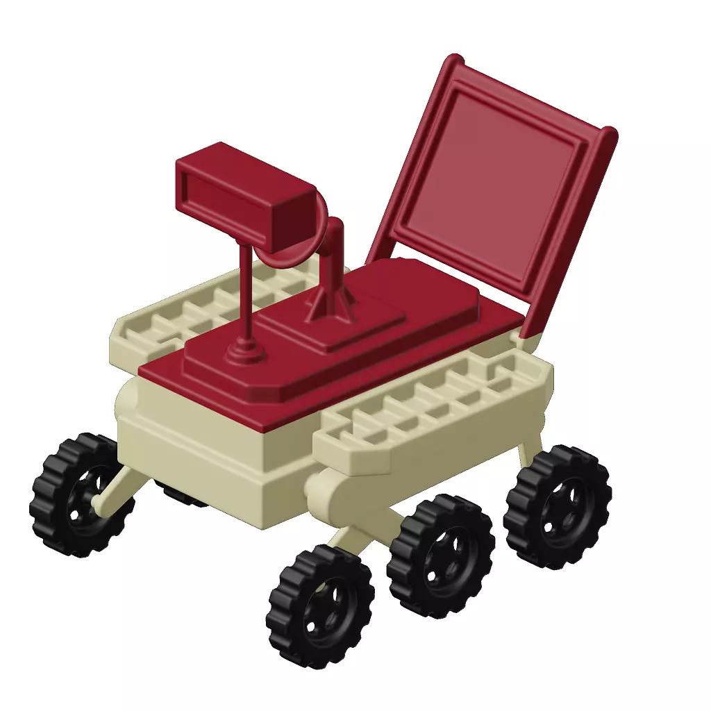 Toddler Space Rover Toy 3D model