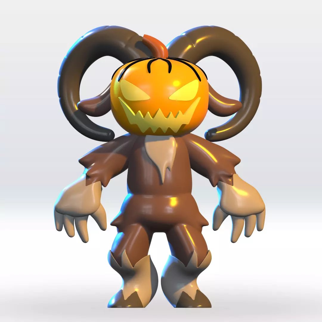Pumpkin Ram 99 Nights in the Forest STL file 3D Model 3D print model