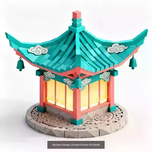 Legends of the Orient Traditional -Fantasy Chinese Architecture 3D Model Pack 2