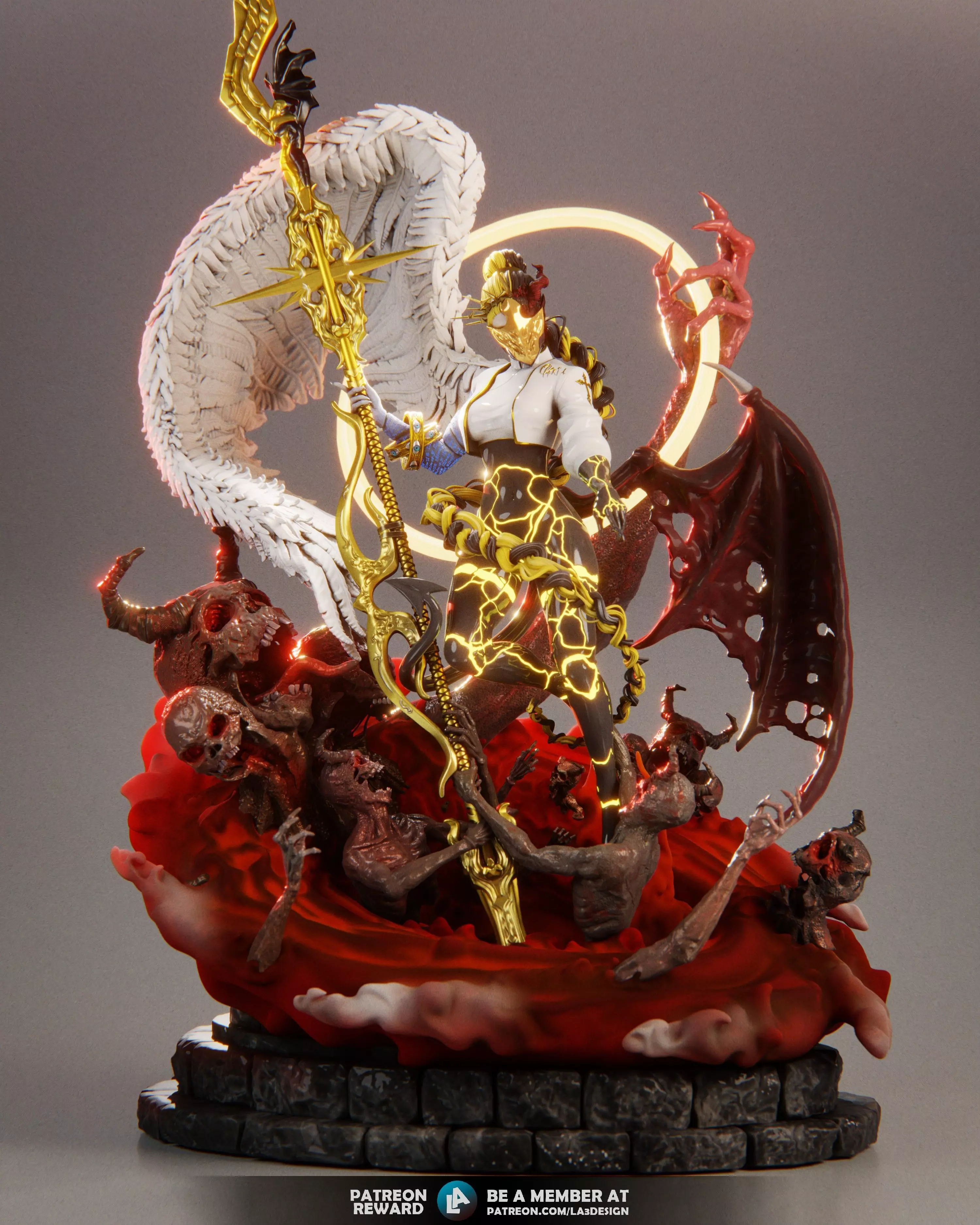 Elaria - Bearer of Half Light - Autoral Model 3D print model