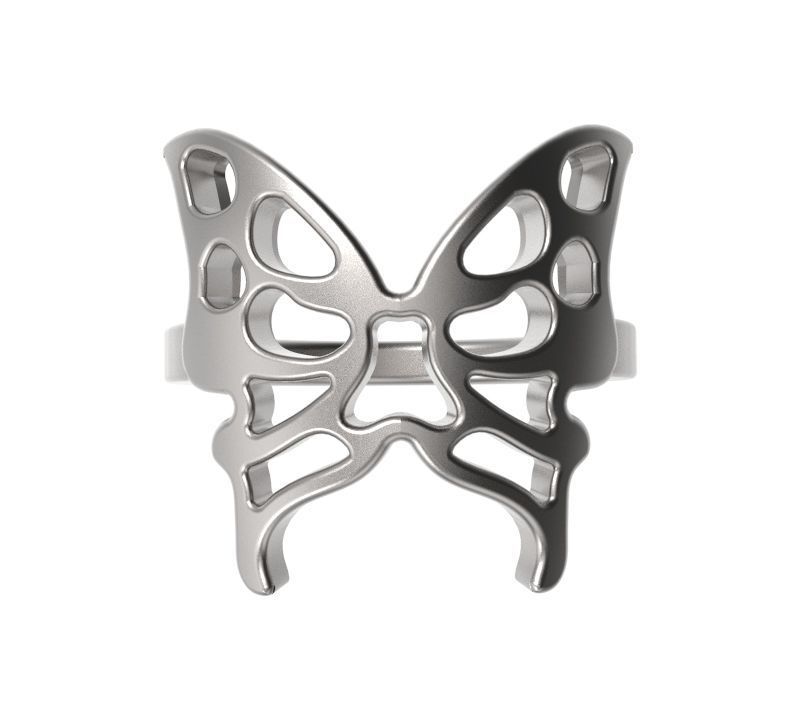 Butterfly Dress Ring 3D print model_3