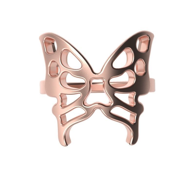 Butterfly Dress Ring 3D print model_5