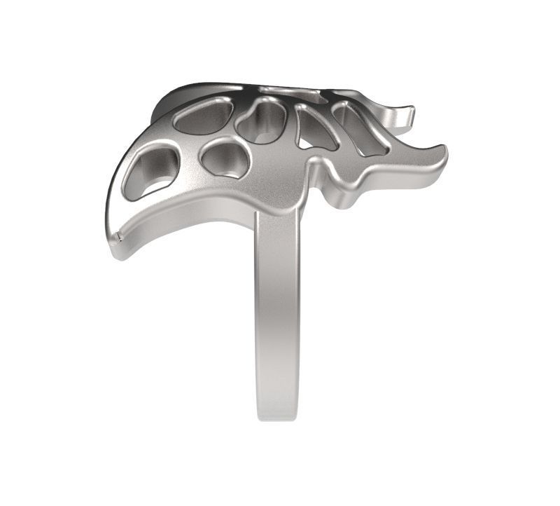 Butterfly Dress Ring 3D print model_2