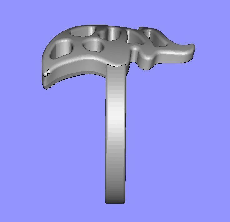 Butterfly Dress Ring 3D print model_8