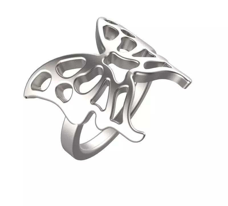 Butterfly Dress Ring 3D print model_0
