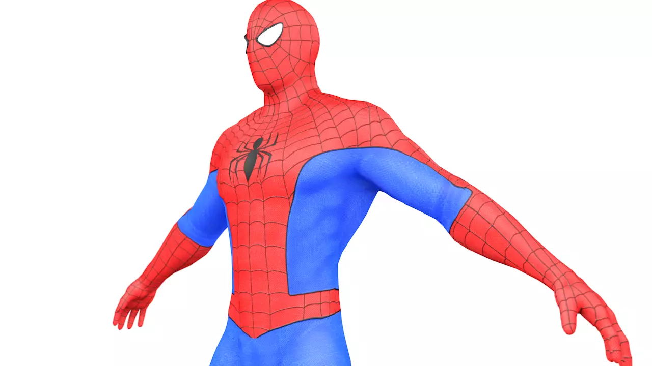Spider Man Low Poly Low-poly 3D model