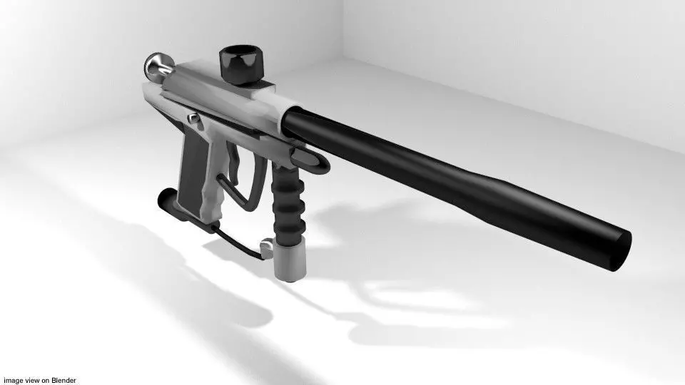 Paintball Marker - Speedball Type 2 3D model