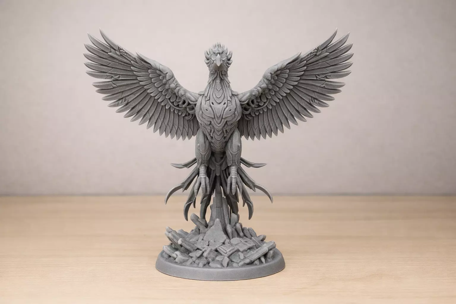 Mechanical Phoenix Cyber Bird 3D Print STL Sci-Fi Sculpture 3D print model