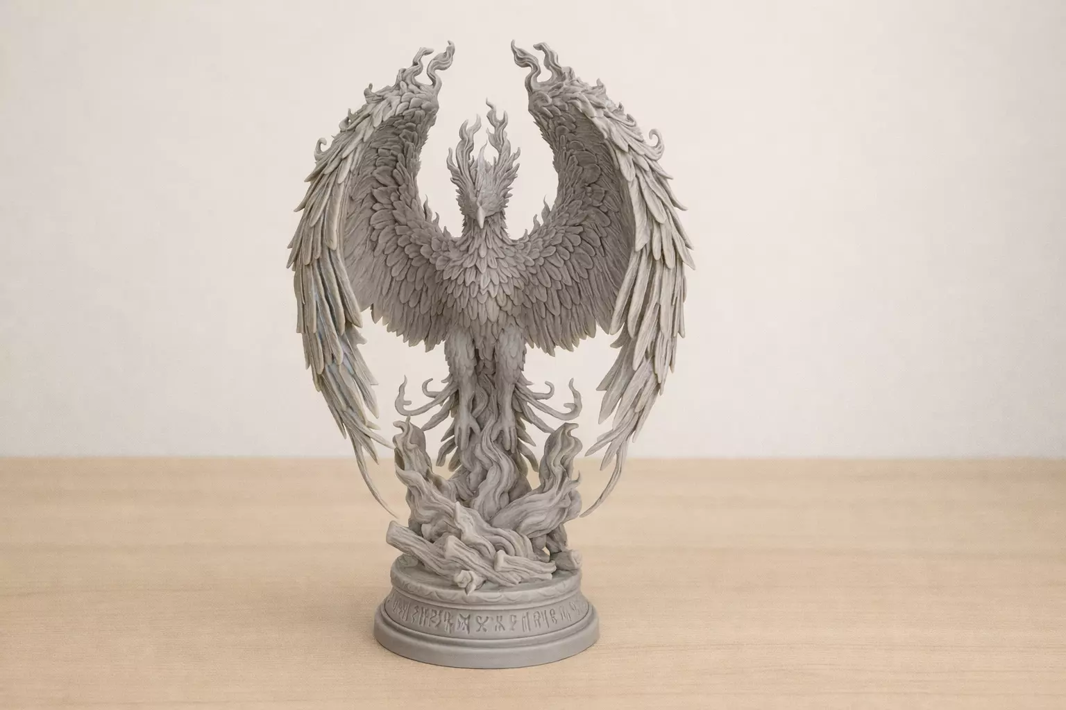 Epic Phoenix Rising Statue 3D Print STL Fantasy Fire Bird 3D print model