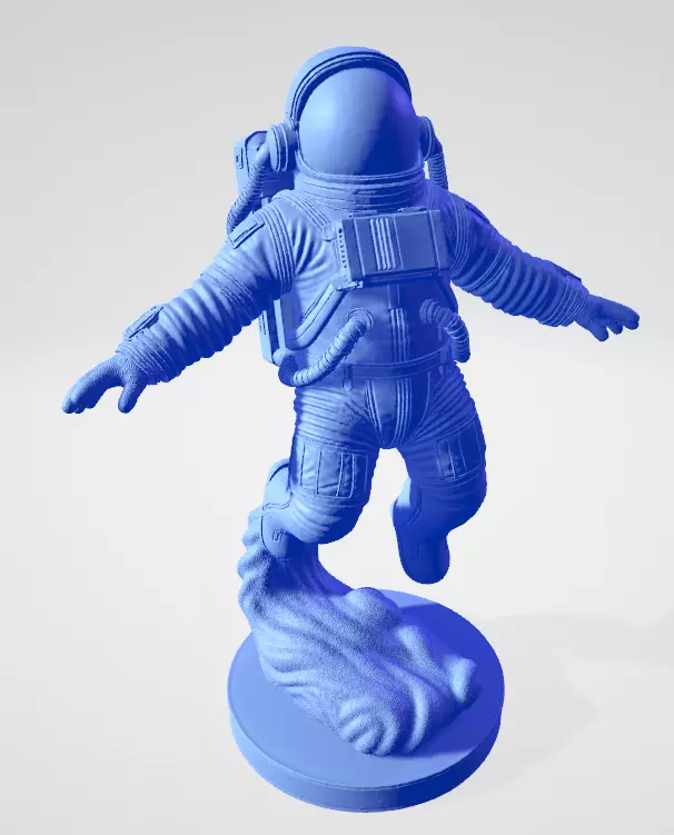 Floating Astronaut 3D Printable STL GLB Model 3D print model