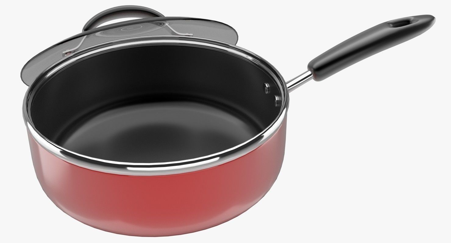 Pot 1 3D saucepan with handle 3D model_4
