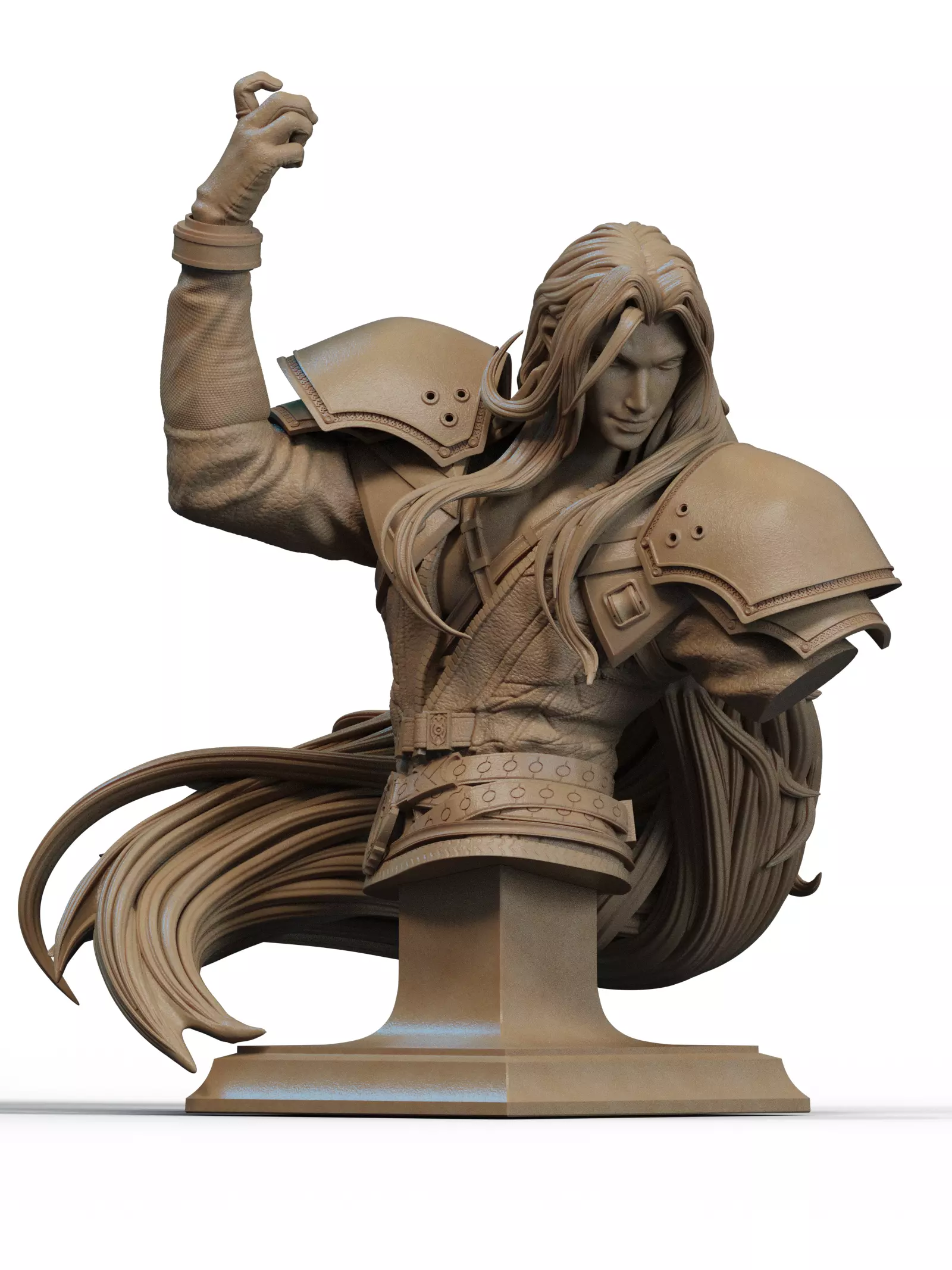 Sephiroth Bust 3D Print 3D print model