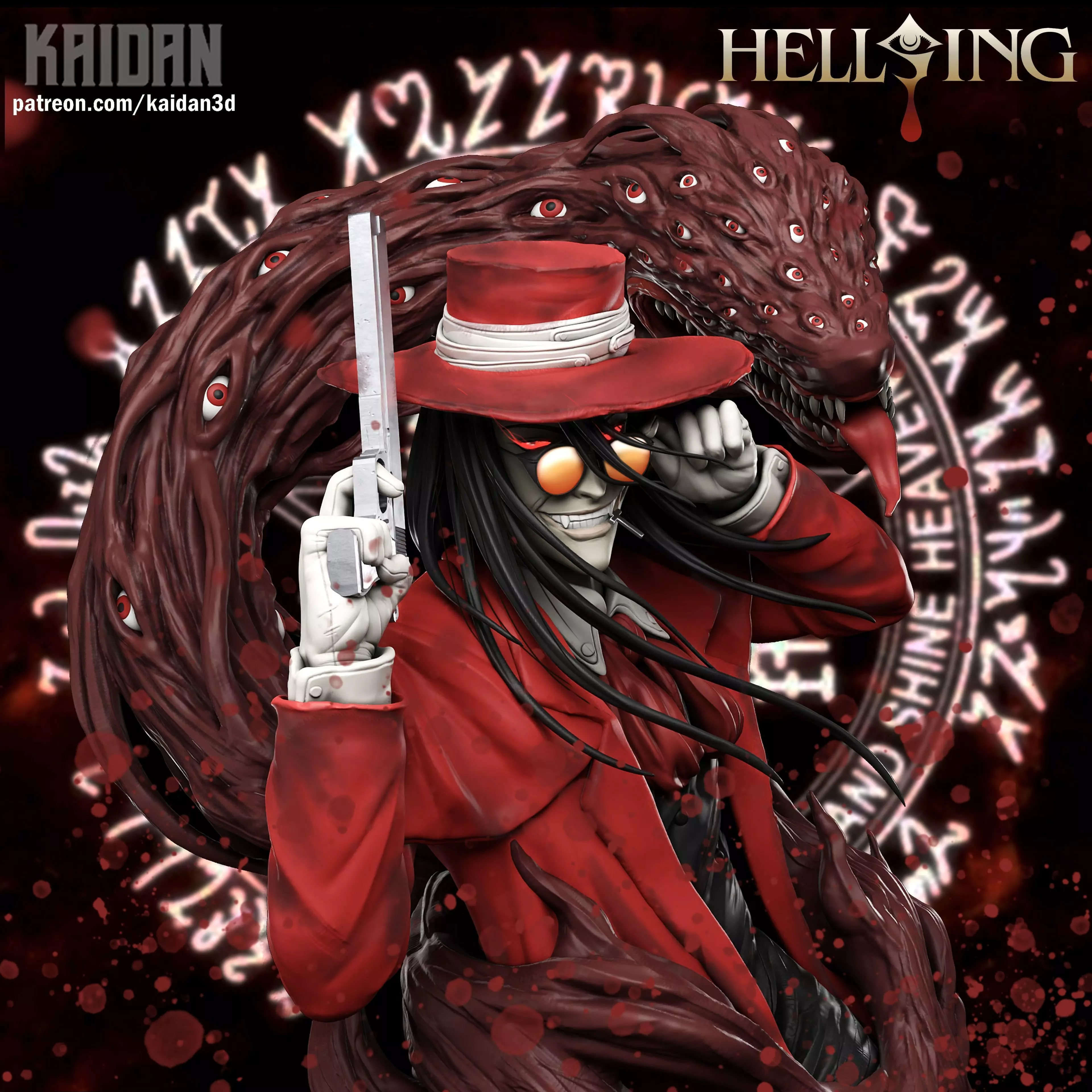 Alucard HELLSING - STL Ready for 3D Printing 3D print model