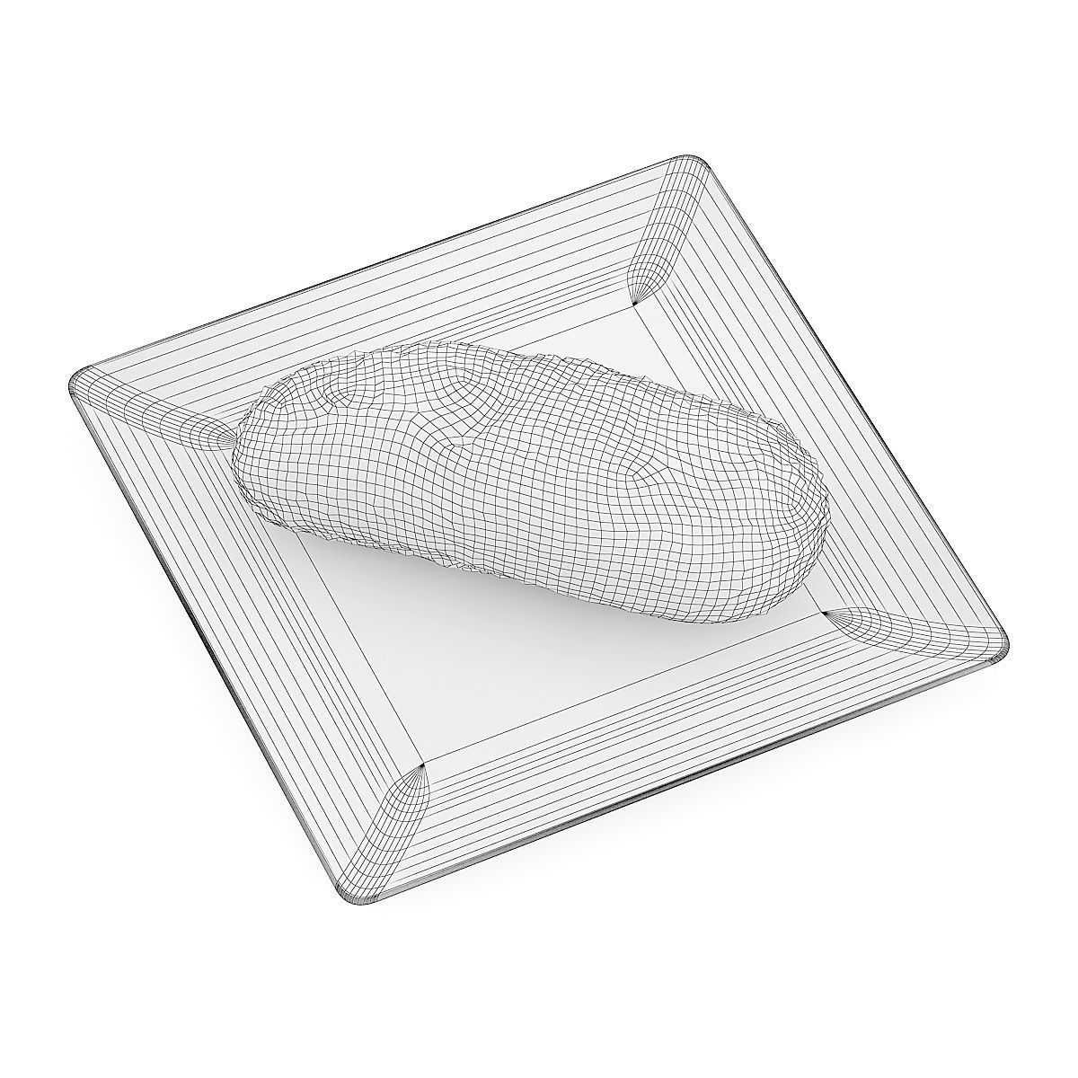 Bun with Sesame Seeds 3D model_5