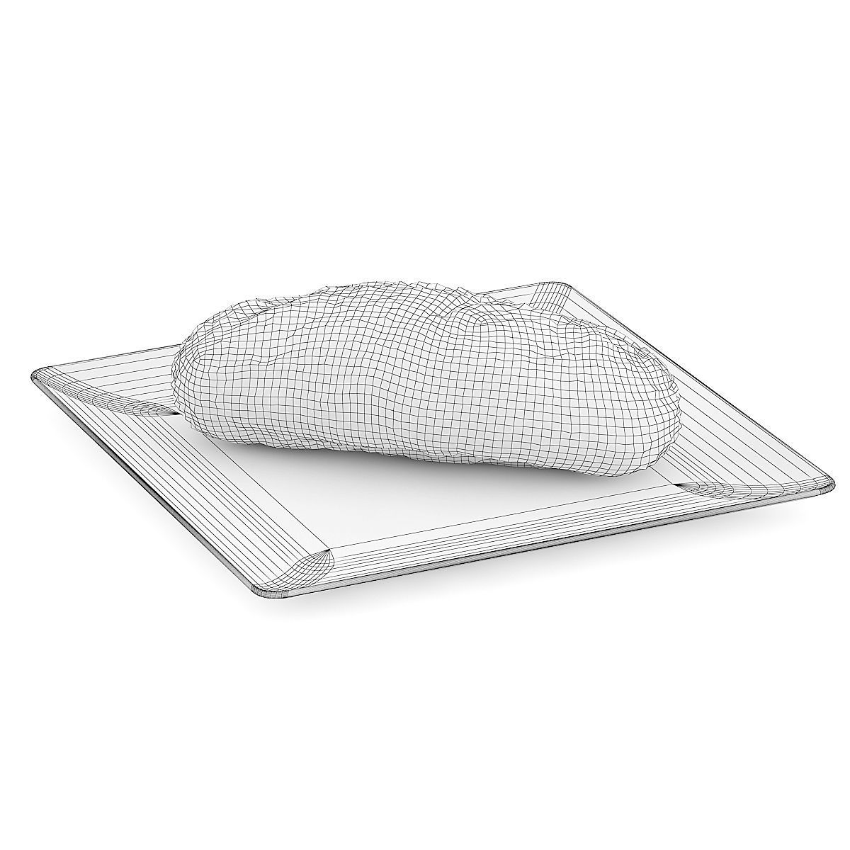 Bun with Sesame Seeds 3D model_3