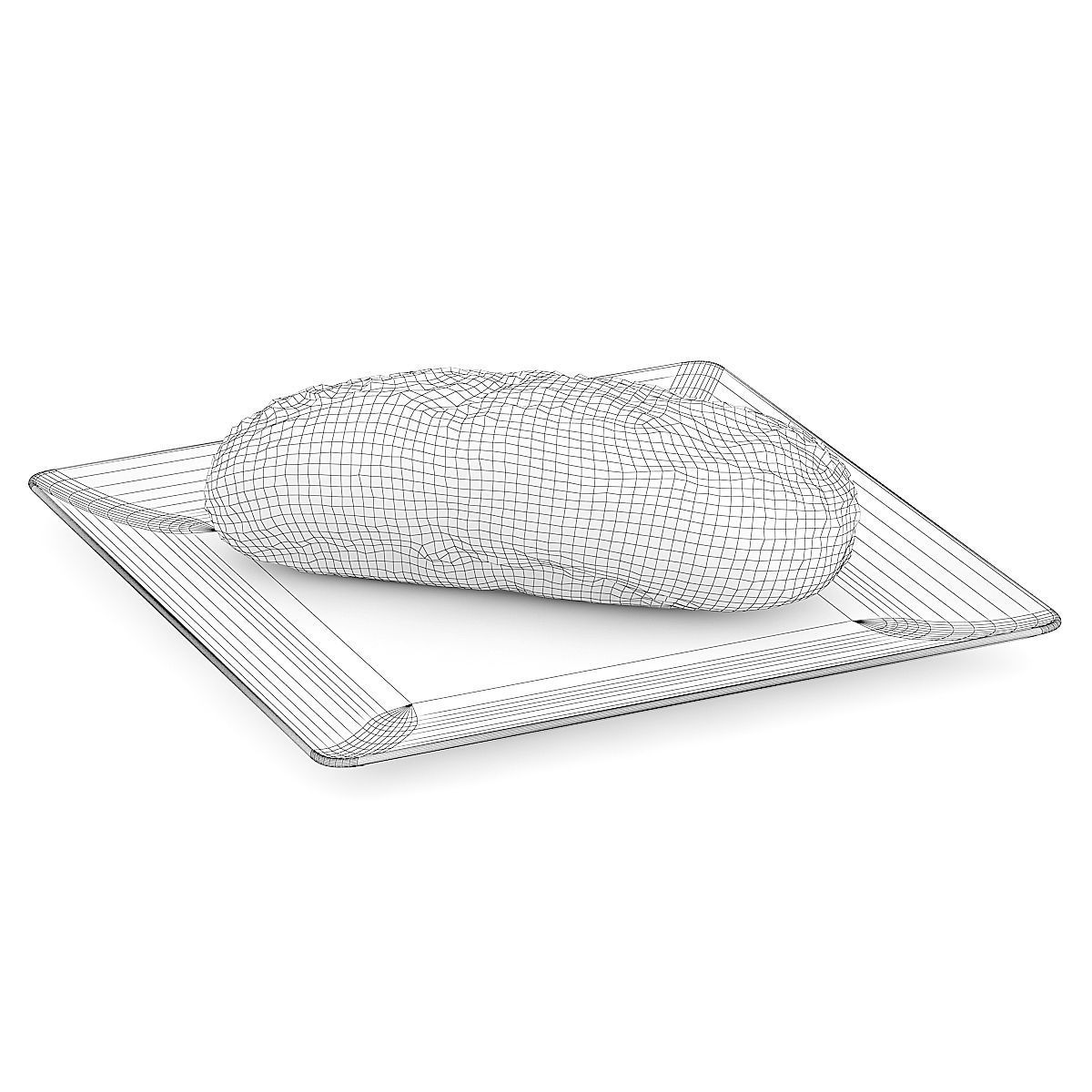 Bun with Sesame Seeds 3D model_1