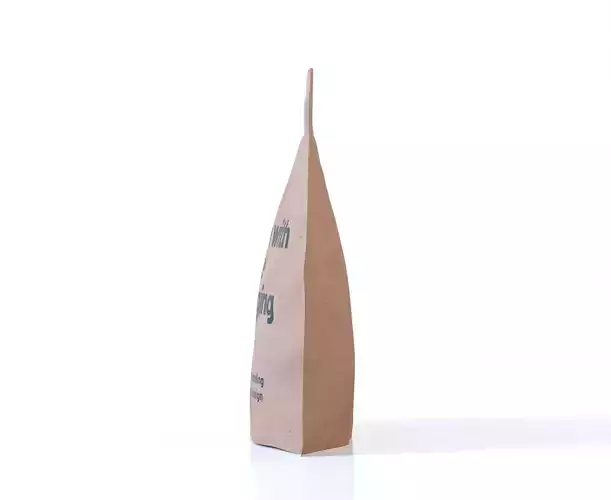 Pouch with Handle Packaging 3D model 7