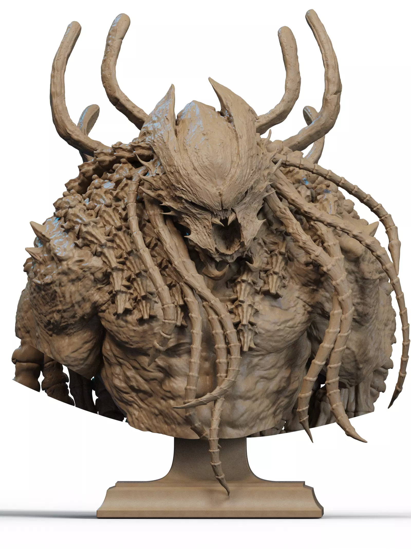 Predator King Bust 3D Print 3D print model