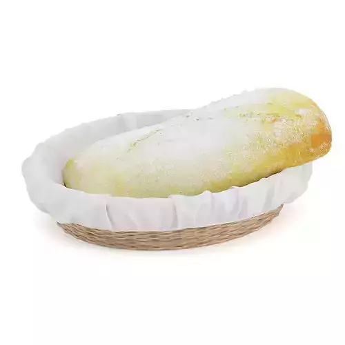 Bread in Wicker Basket