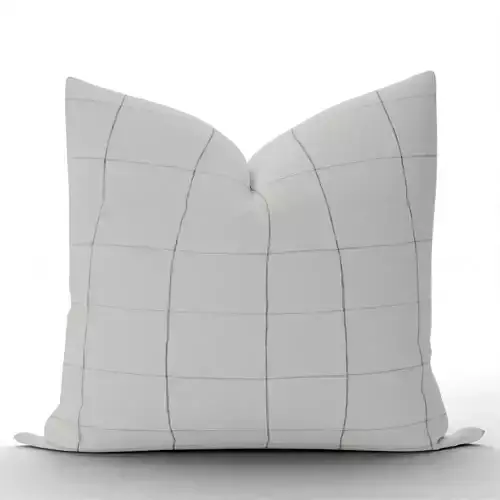 Lucian Textile Series - Geometric Textured Black Accent Pillow