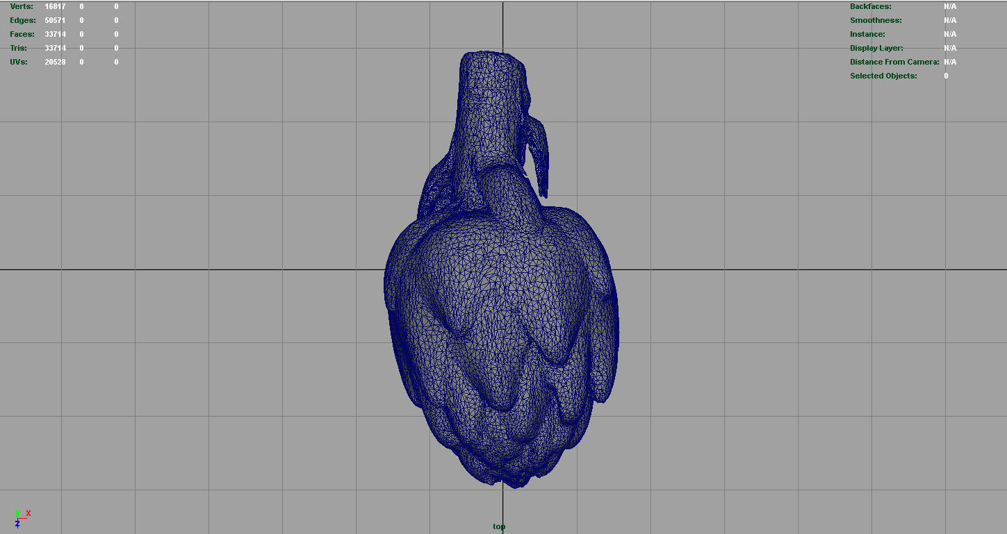 Artichoke Low-poly 3D model_8