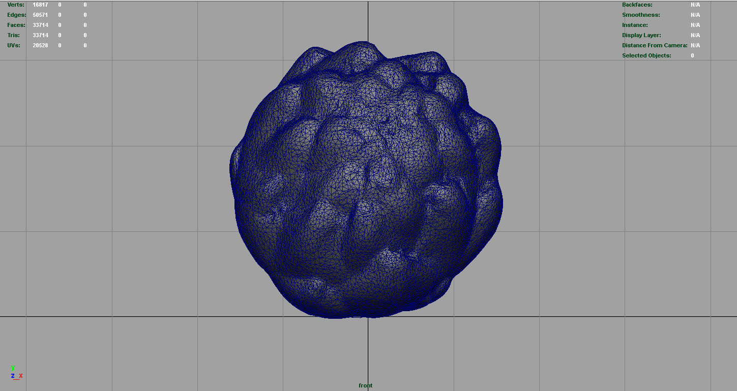 Artichoke Low-poly 3D model_9