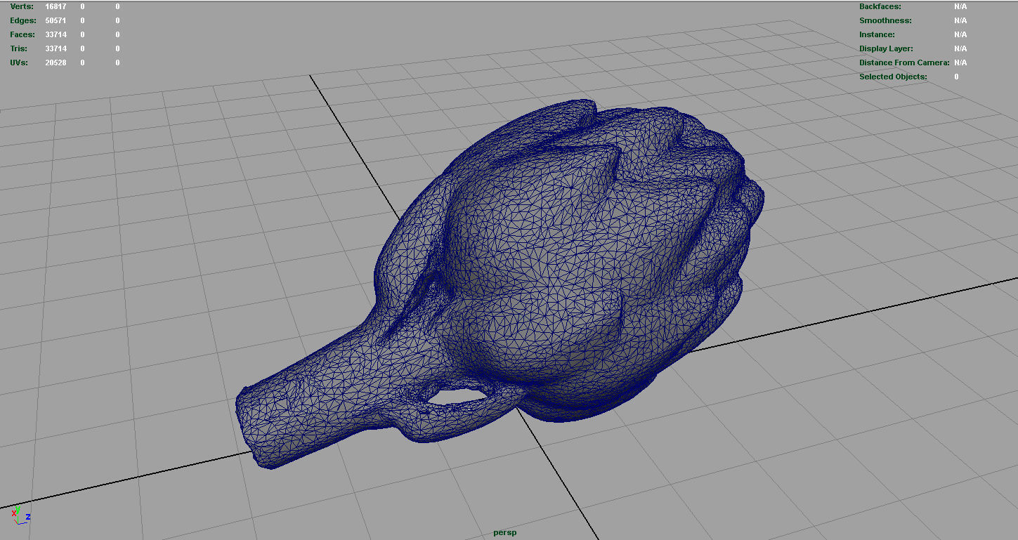 Artichoke Low-poly 3D model_5