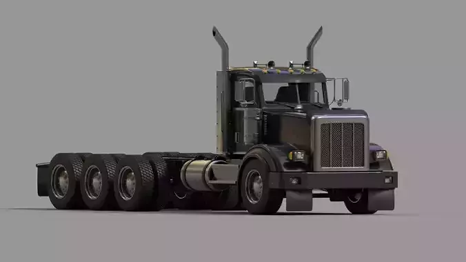 Modular Truck Low-poly 3D model