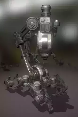 The Walking Mech Neck Old Version Low-poly 3D model