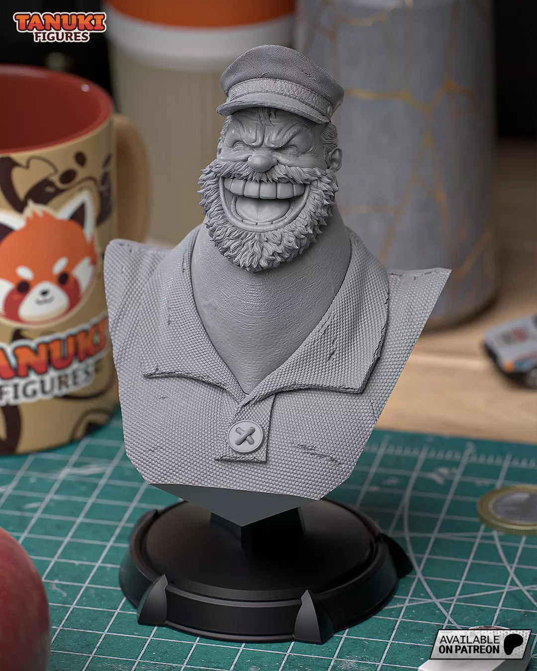 Bluto - Popeye - Bust 3D print model