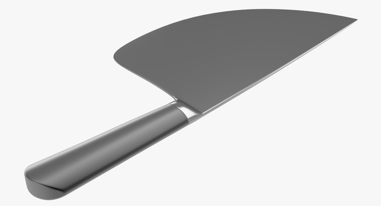 Cleaver 4 knife 3D model_2