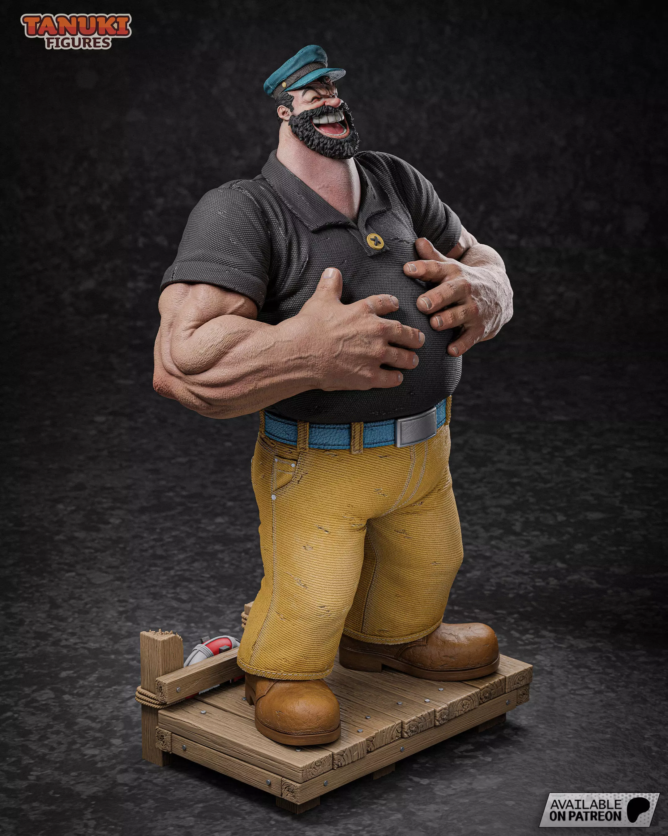 Bluto - Popeye - Fullsize 3D print model