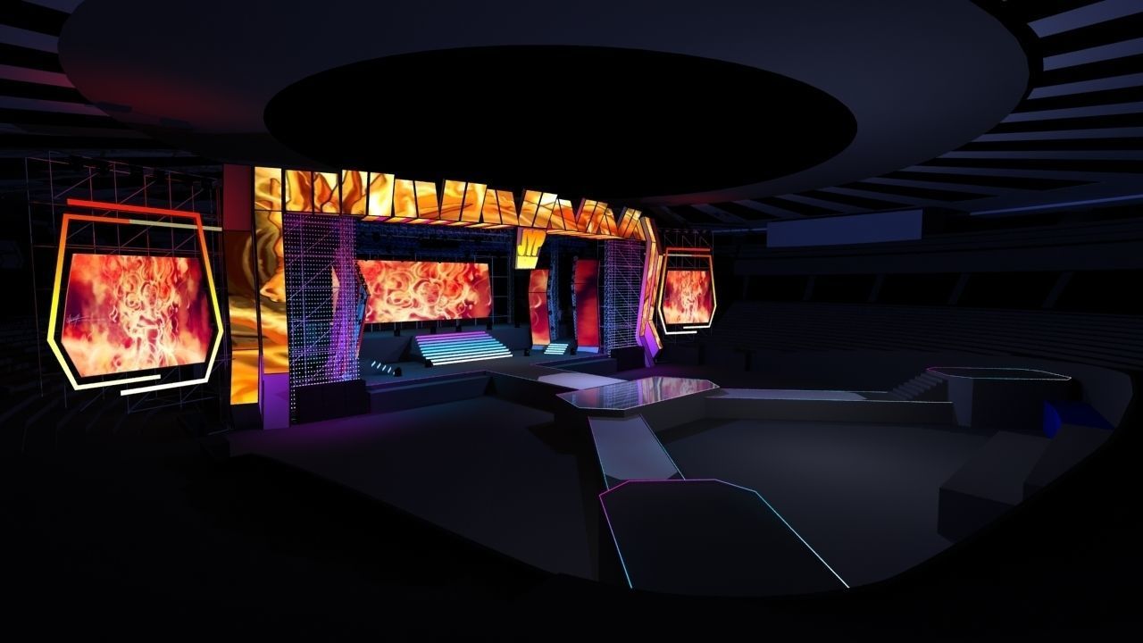 Concert stage design 3D model_3
