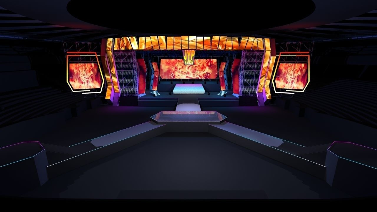Concert stage design 3D model_2