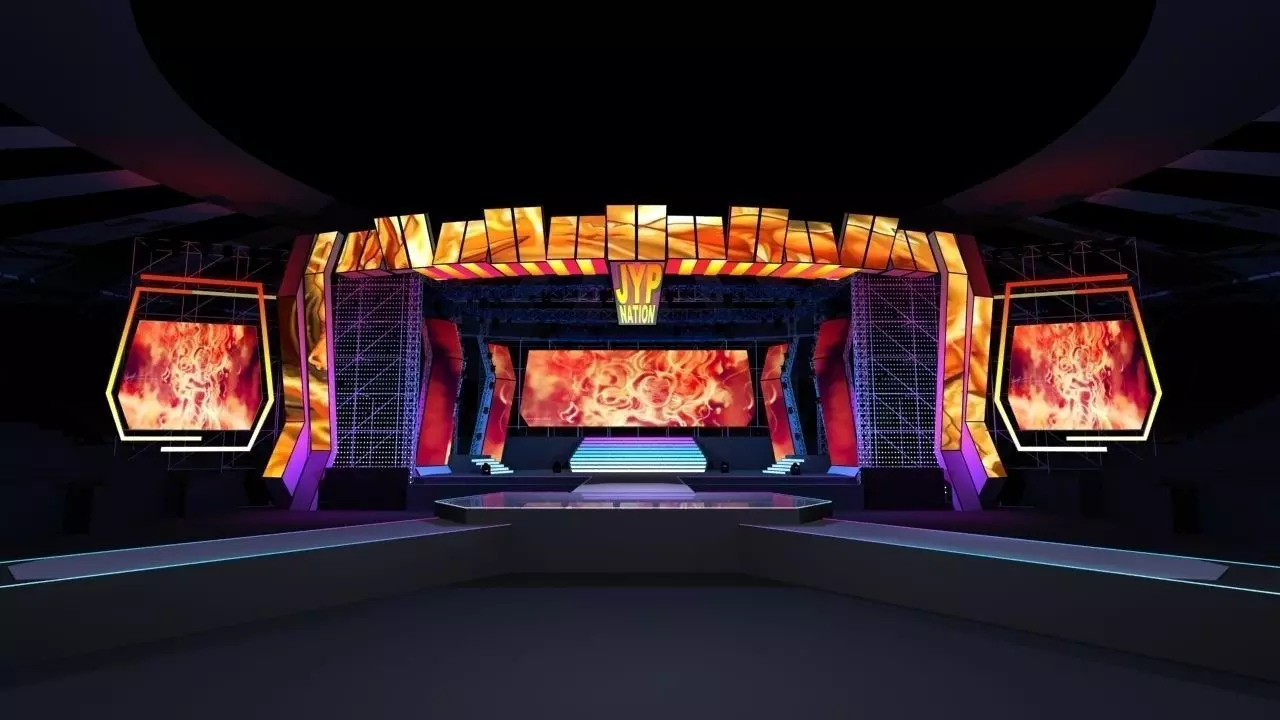 Concert stage design 3D model_0