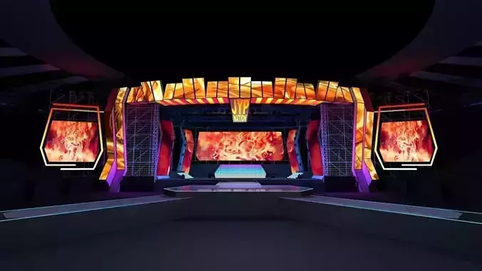 Concert stage design 3D model