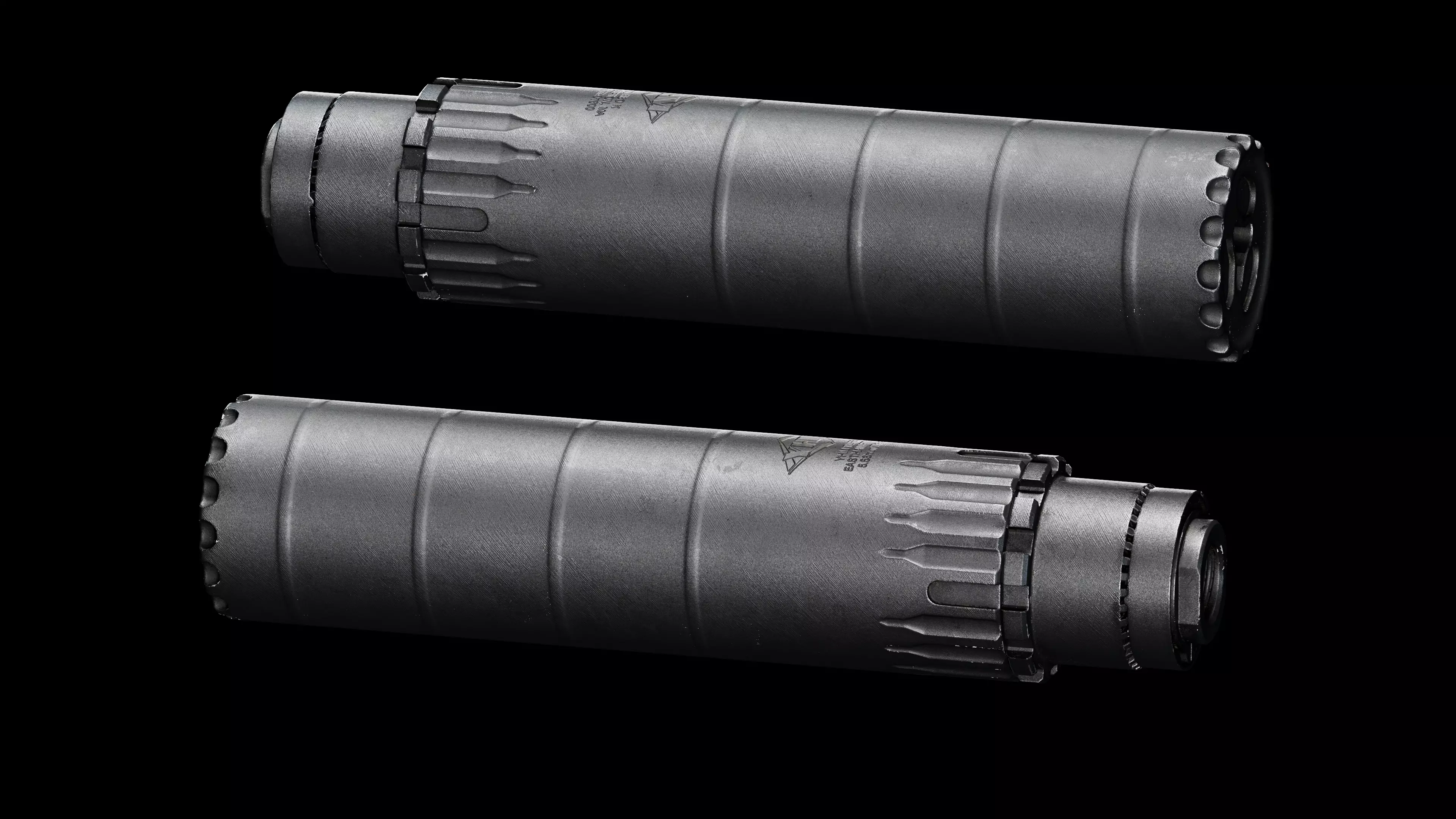 YHM Turbo T2 Suppresor 556mm Low-poly 3D model