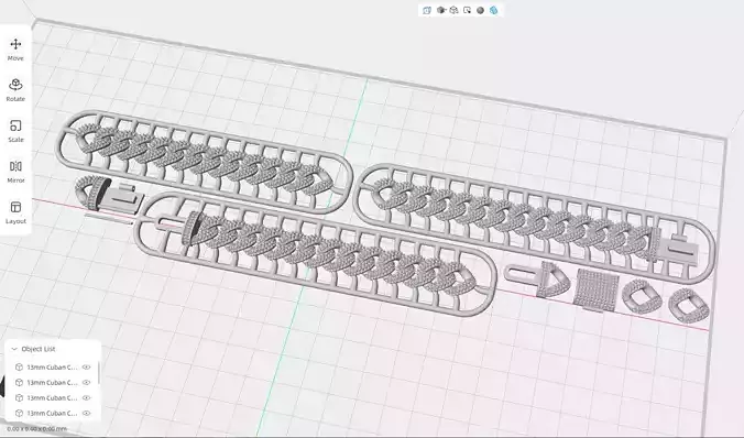 13mm Wide FULL LOCK BOX CUBAN Link Chain - SOLID
