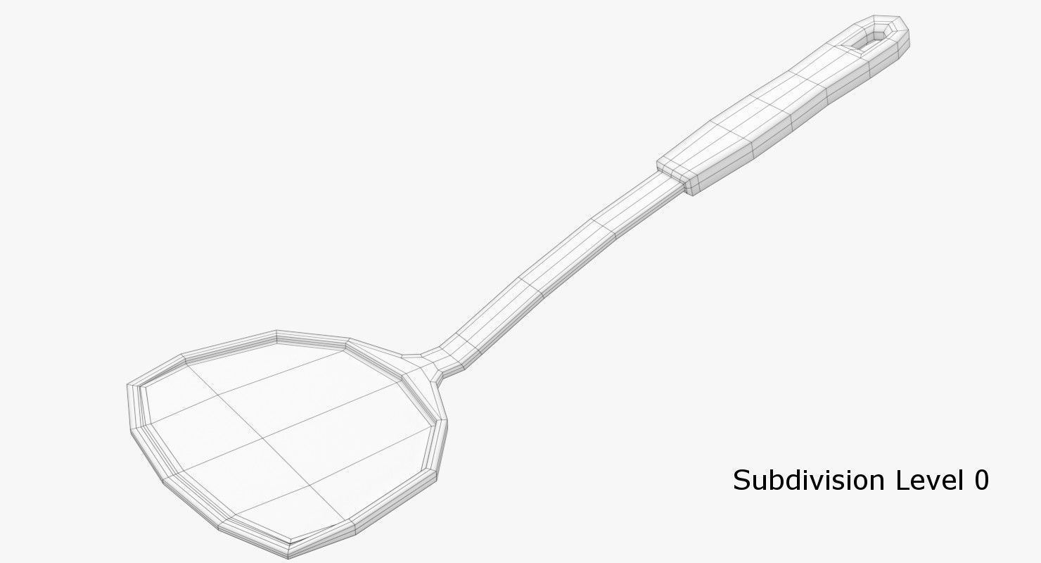 Spatula 1 3D model_4