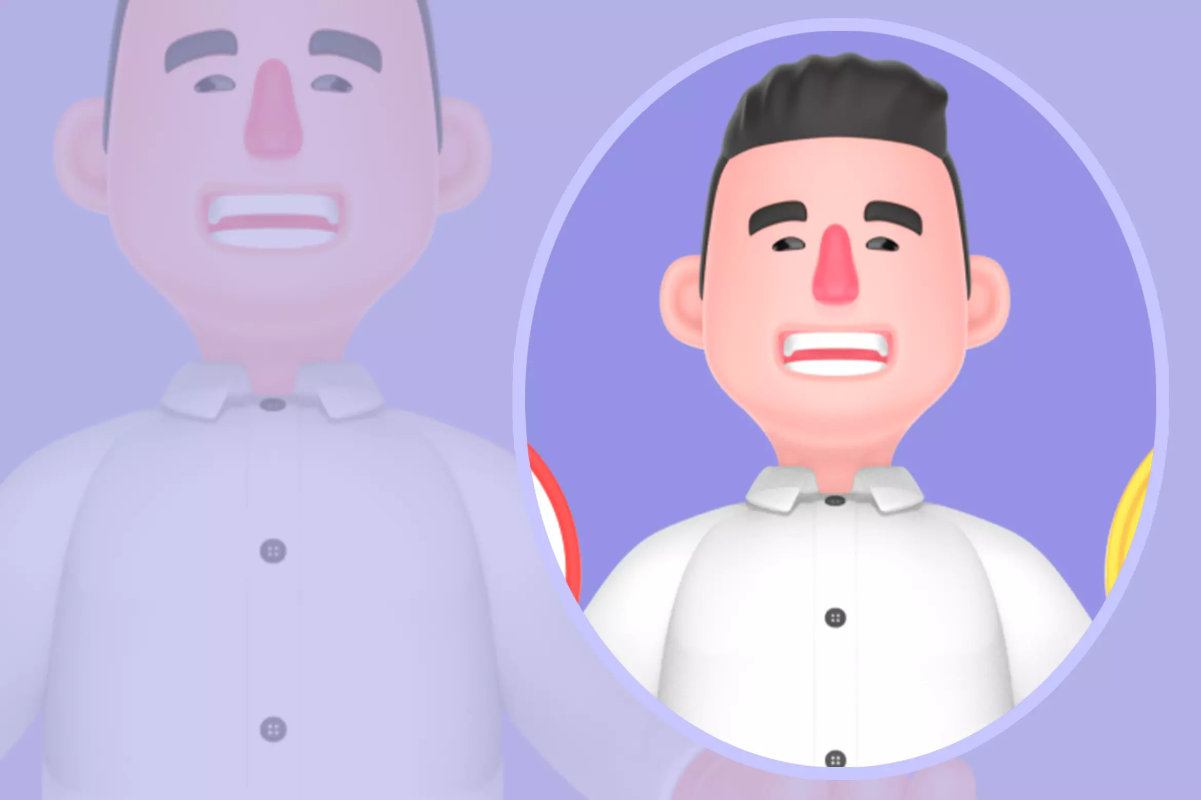 Stylized 3D Businessman Character - Time and Money Balance 3D model