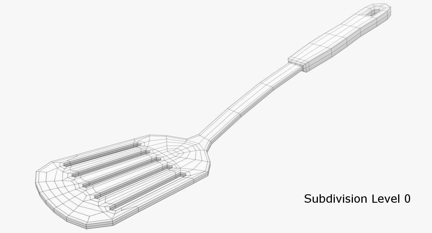 Spatula 3 kitchen 3D model_4