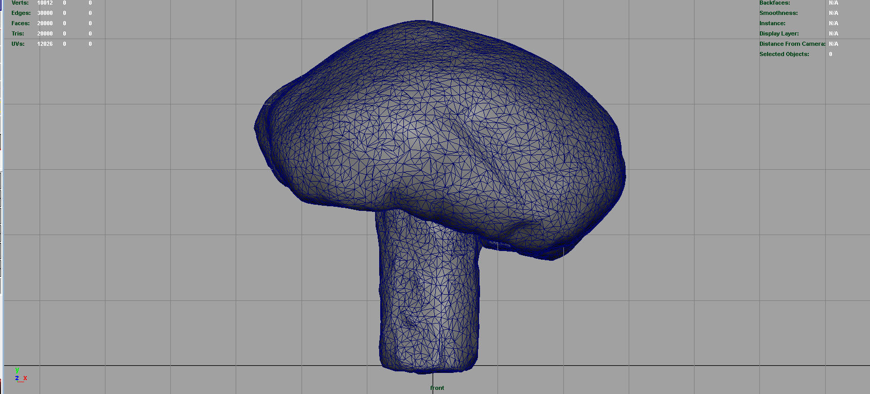 Mushroom 1 Low-poly 3D model_9