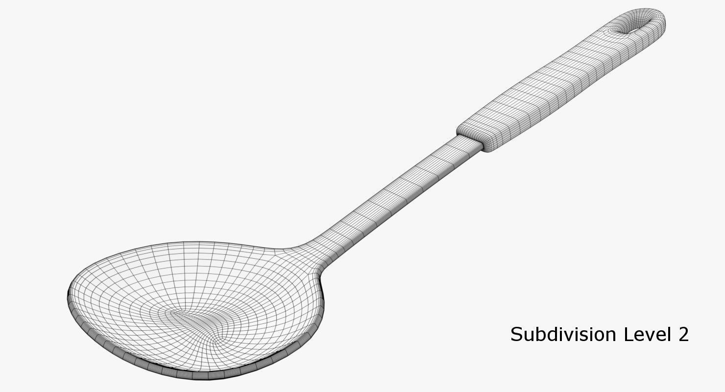 Spatula 4 spoon 3D model_6