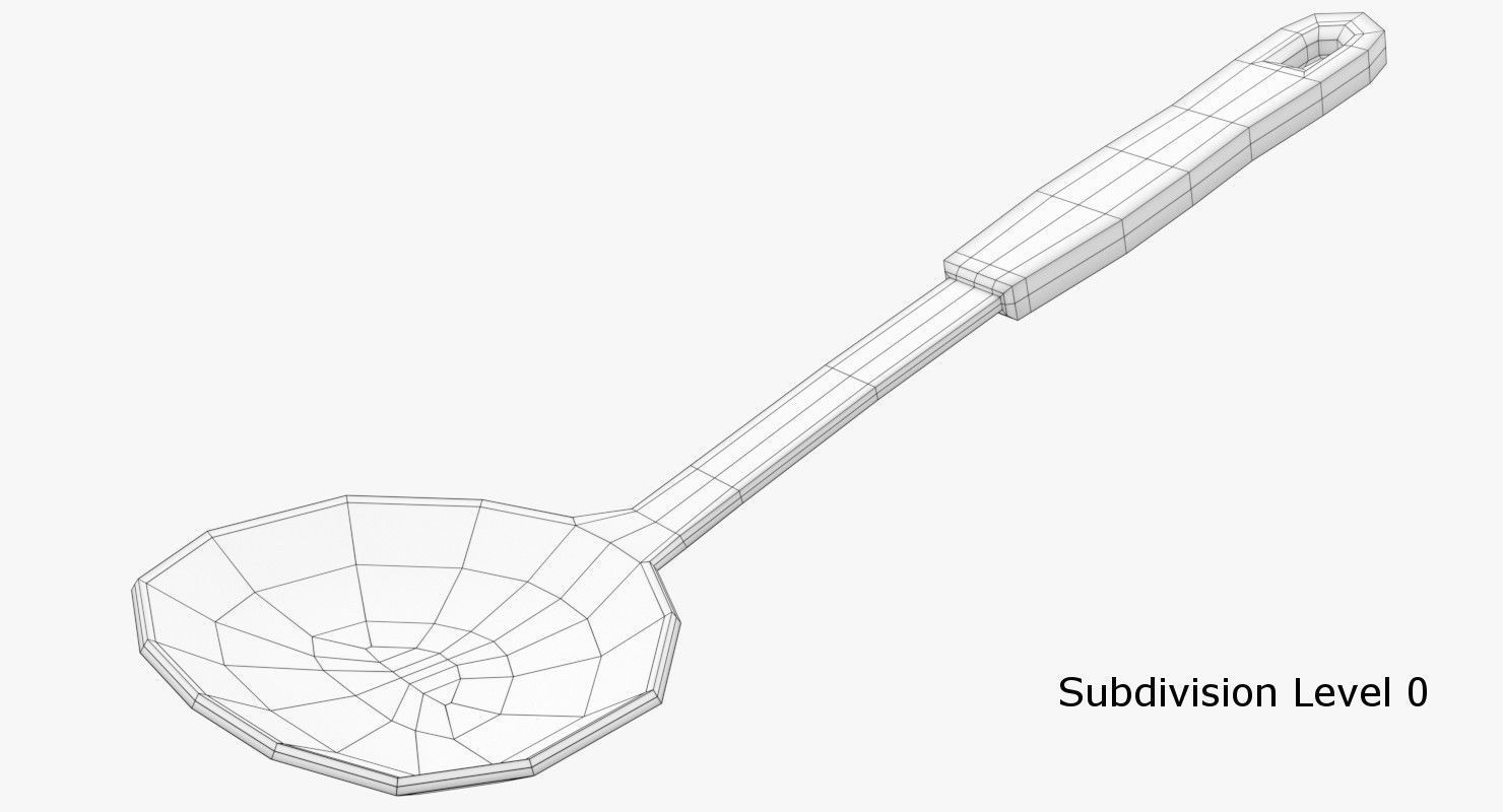 Spatula 4 spoon 3D model_4