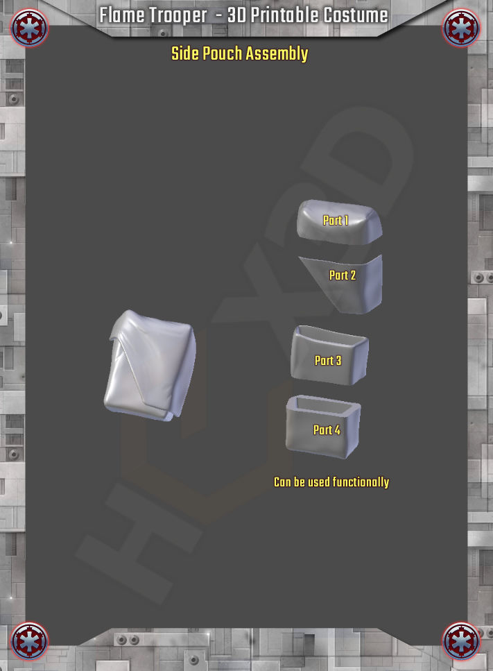 StarWars Flame Trooper 3D Printable Costume 3D print model_8