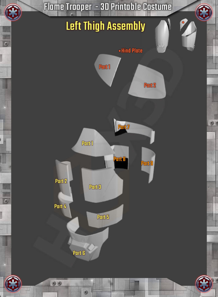 StarWars Flame Trooper 3D Printable Costume 3D print model_5