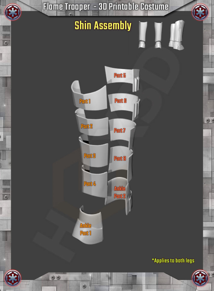 StarWars Flame Trooper 3D Printable Costume 3D print model_7